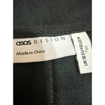 ASOS Design Black Faux Vegan Leather Skinny High Waist Trousers Pants Size 14 Photo 4