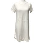 Eileen Fisher  T-Shirt Dress High Low Hem Short Sleeve‎ Stretch White Size Petite Photo 1