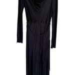 Bec + Bridge Navy Blue Moon Dance Long Sleeve Cowl Maxi Dress Size 12 Photo 7