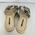 ZARA Beaded Watermelon Espadrille Bohemian Sandals Sz 35/US 5 Colorful Summer Photo 7