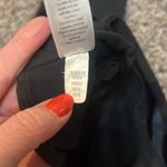 Athleta Metro Tuxedo Stripe Skinny Black Velvet Ponte Pant Women’s Size Small Photo 4