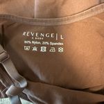 Revenge X Body Thong Body Suit Shaper Size Large Mocha Brown Photo 2