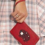 Coach LIMITED ED❤️Authentic Pebbled leather zip wristlet with Aries print Photo 8