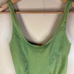 Free People  Movement Good Karma Unitard Jumpsuit One Piece Disco Lime Size M/L Photo 3