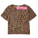LNA Leopard Boxy Crew Tee Cheetah Animal-Print Top Photo 7