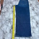 American Eagle super high rise Baggy Straight Dark Wash Denim Jeans 14 Short NWT Photo 6