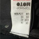 Topshop Bundle Summer Moto KIRI Black and Blue Jean Shorts with Distressed Hem Photo 5