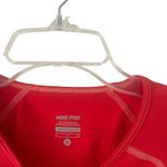 Nike  Pro Women's Small‎ Coral Red Orange Long Sleeve Performance Thermal Top Photo 3