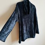 J.Jill ★ Women’s Cowl neck Velvet looking Sweater - Navy Blue ★ Photo 9
