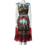 Dolce & Gabbana nwot dolce&gabanna roman print silk dress Photo 5
