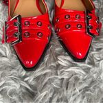 Steve Madden Graya red patent pointed toe slingback flats women’s shoe size 9 Photo 4