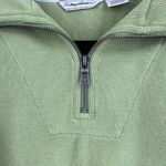 Tommy Bahama Unisex Quarter Zip Mock Neck Long Sleeve Sweater Green Size Large Photo 3