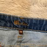 Kut From The Kloth  Denim Shorts Size 14 Womens Cuffed Dark Wash 6" Inseam Photo 1