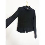 Brochu Walker Black Chunky Knit Sweater Size Medium Linen Cotton Quiet Luxury Photo 7