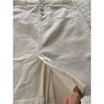Eddie Bauer  Denim Skirt Off White Button Fly Knee Length Skirt Size 6 Photo 7