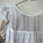 Rebecca Minkoff | Rose Flutter Sleeve Babydoll Lace Mini Dress White Sz Small Photo 5