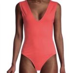 Free People NWT Keep it Sleek Bodysuit Pink Poinsettia Size S Photo 3