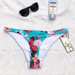 Aerin Rose Swim Teal floral bikini bottom NWT XL Multi Photo 0