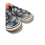 Vans  Classic Slip-On Sneakers Women's 8 Skull Wireframe Print Blue Casual Photo 3