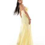 ASOS Yellow Maxi Dress Wedding Guest Dress Photo 3