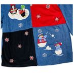 L.A. Blues VINTAGE Snowmen Penguins Christmas Shirt Photo 3