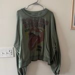 Urban Outfitters Green  Rolling Stones Graphic Sweatshirt Photo 2
