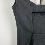 Urban Outfitters Black Linen Blend Sweetheart Fitted Mini Dress Photo 5