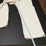 Current Air Anthropologie‎  Womens SZ Large Cream Pull On Paper Bag Wide Leg Pant Photo 5