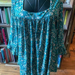 ASOS  palm leaf coconut girl 10 knit beachy babydoll dress Photo 0