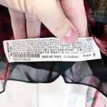 ZARA  Red Floral Organza Sheer Floral Frill Puff Sleeve Blouse * Photo 7