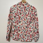 Talbots  Novelty Floral Birds Butterfly Button Down Shirt Size 4 women’s Photo 5