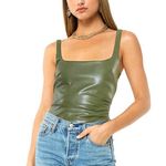 4SI3NNA Marlena Bodysuit in Olive size M NWT MSRP $88 Green Size M Photo 0