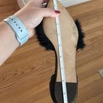 Jenni Kayne black fur d’orsay flats size 37 US 6.5 Photo 12