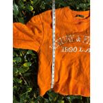 ZARA  Orange Luxury & Fitness Crewneck Size Medium Photo 8