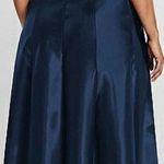 Alfred Sung NEW D826 Sleeveless Square-Neck A Line Gown w Pockets navy sz 24 w Photo 1