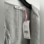 Vineyard Vines  Open Front Fringe Vest Women’s Size Medium Wool Blend Grey Photo 2