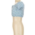 Reformation | Azzuro Blue Floral Crop Top | Sz 2 Photo 3