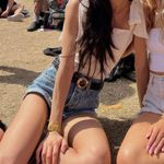 Free People  Linen Bodysuit White Photo 1