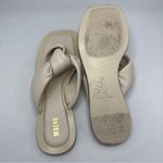 Anthropologie  Maeve Puffy Knot Sandal Size 7 Beige Leather Photo 4
