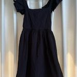 Francesca’s Mi Ami black bow ruffle mini dress Photo 0