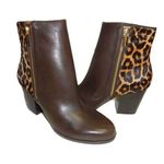 Michael Kors 💖 Silvy Animal Print Heeled Ankle Booties Photo 0