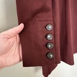 CAbi Women’s Boss Jacket Coat Shoulder Pads Mulled Wine Dark Red Size Medium Photo 9