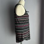 White House | Black Market  fitted striped lace up tank top with grommets Photo 2