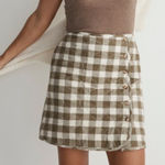 Madewell Quilted Flannel Plaid Mini Skirt Sz 6 Photo 0