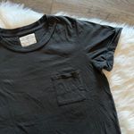 Sol Angeles x Anthropologie Charcoal Gray Cotton Pocket Tee Photo 1