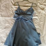 Elegant Blue Sleeveless Dress Size 4 Photo 1