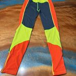 Kari Traa Svala Wool blend pants Orange Black yellow baselayer Leggings small Photo 8