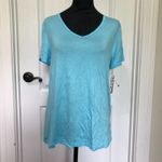 Ideology  Womens Shirt‎ M Blue Relaxed Fit Short Sleeve Activewear Top NWT Photo 1