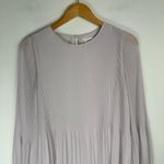 Aritzia Wilfred Daydreamer Mini Dress Sz Small Cloudy Lilac Pleated Long Sleeves Photo 5