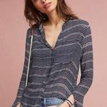 Anthropologie  Cloth & Stone Kerry Blue Printed Long Sleeve XS Photo 0